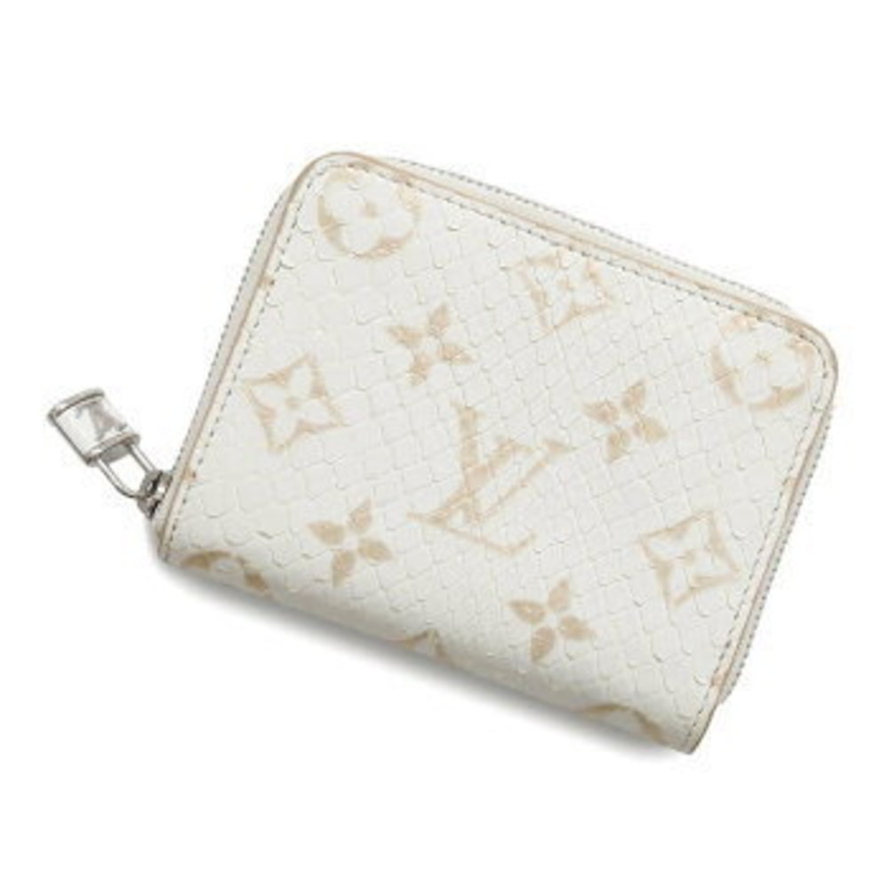 Louis Vuitton Monogram Zippy Coin Python Leather … - image 1